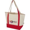 Taška z GRS recyklovanej bavlny (320 g/m2) , red/natural (Farba red/natural)