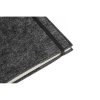 Krúžkový zápisník A5 s obalom z recyklovanej plsti , dark grey (Farba dark grey)