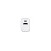 Nabíjací adaptér USB-A 18W, USB-C 20W , white (Farba white)