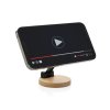 Stojan na telefón Magmount z RCS plastu a bambusu , Black (Farba Black)