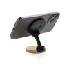 Stojan na telefón Magmount z RCS plastu a bambusu , Black (Farba Black)