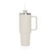 Termohrnček so slamkou 1200 ml Stadley z RCS ocele , white (Farba white)