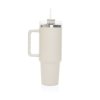 Termohrnček so slamkou 1200 ml Stadley z RCS ocele , white (Farba white)