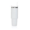 Termohrnček so slamkou 1200 ml Stadley z RCS ocele , white (Farba white)