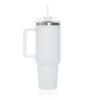 Termohrnček so slamkou 1200 ml Stadley z RCS ocele , white (Farba white)