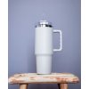 Termohrnček so slamkou 1200 ml Stadley z RCS ocele , white (Farba white)