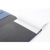 Portfólio A4 z recyklovanej PU kože , Blue (Farba Blue)