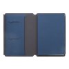 Portfólio A5 z recyklovanej PU kože , Blue (Farba Blue)