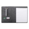 Portfólio A4 z RPET plsti , dark grey (Farba dark grey)