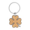 Bambusová kľúčenka - štvorlístok , natural (Farba natural)