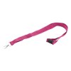RPET lanyard s bezpečnostnou sponou , Pink (Farba Pink)
