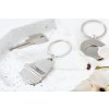 Kovová kľúčenka s otvarákom , Silver (Farba Silver)