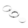 Kovová kľúčenka so žetónom , Silver (Farba Silver)