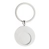 Kovová kľúčenka so žetónom , Silver (Farba Silver)
