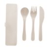 3-dielna sada príborov v krabičke , natural (Farba natural)
