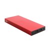 Powerbanka 10 000 mAh z rec.hliníka , Red (Farba Red)