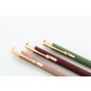 Pogumované pero z recyklovaného hliníka (modrá náplň) , Green (Farba Green)