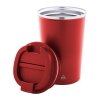 Termopohár z recyklovaného nerezu 350 ml , Red (Farba Red)