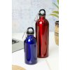 Fľaša s karabínkou z recyklovaného nerezu 400 ml , Red (Farba Red)