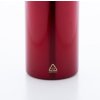 Fľaša s karabínkou z recyklovaného nerezu 400 ml , Red (Farba Red)
