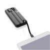 Powerbanka 10000mAh s integr. káblami z RCS plastu , Black (Farba Black)
