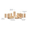 Mini hra VINGA Kubb , Brown (Farba Brown)