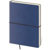 Zápisník Flexio L - linajkový , Blue (Farba Blue)
