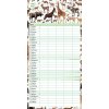 Nástenný rodinný plánovací Animalium , mixed (Farba mixed)