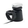 Bezdrôtová nabíjačka 15W, 3v1 , Black (Farba Black)