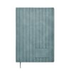 Recyklovaný zápisník A5 z PU , petrol (Farba petrol)