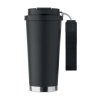 Termopohár z recyklovaného nerezu 500 ml , Black (Farba Black)