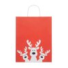 Veľká vianočná darčeková taška , Red