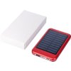 Hliníková solárna powerbanka 4000 mAh , Red (Farba Red)