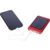 Hliníková solárna powerbanka 4000 mAh , Red (Farba Red)