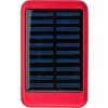 Hliníková solárna powerbanka 4000 mAh , Red (Farba Red)