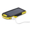 Pogumovaná solárna powerbanka 4000 mAh , Yellow (Farba Yellow)