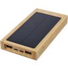 Bambusová solárna powerbanka 10000 mAh , Brown (Farba Brown)