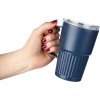 Termohrnček (450 ml) z recyklovaného nerezu , Blue (Farba Blue)