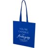 Recyklovaná netkaná taška EcoSeal s ušami , Royal blue (Farba Royal blue)