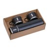 Sada termosky (400 ml) pohárov (120 ml) , Black (Farba Black)
