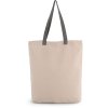 Bavlnená taška (220 g/m2) s klinom , natural/black (Farba natural/black)