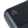 Recyklovaná powerbanka 20 000 mAh , Black (Farba Black)