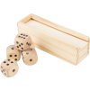 Drevená sada kociek , Brown (Farba Brown)