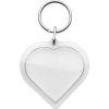 Plastová kľúčenka - srdce , neutral (Farba neutral)