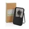 Nabíjateľný stolový ventilátor z RCS plastu , Black (Farba Black)