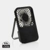 Nabíjateľný stolový ventilátor z RCS plastu , Black (Farba Black)