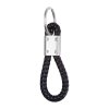Kovová kľúčenka so šnúrou , Black (Farba Black)