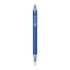 Plastové pero s priehľadným klipom , Blue (Farba Blue)