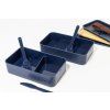 Plastový obedár (2x700 ml) , dark blue (Farba dark blue)