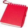 Recyklovaný mini zápisník s perom (čierna náplň) , Red (Farba Red)